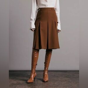 Rag and Bone - Garnet midi skirt in tan size 0